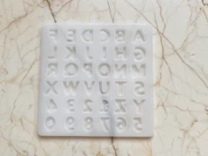 Small Alphabet Mould