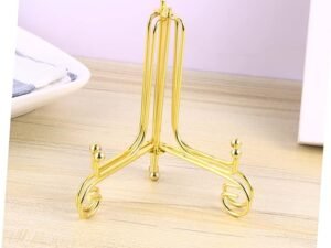 6" Metal Display Plate Holder Gold