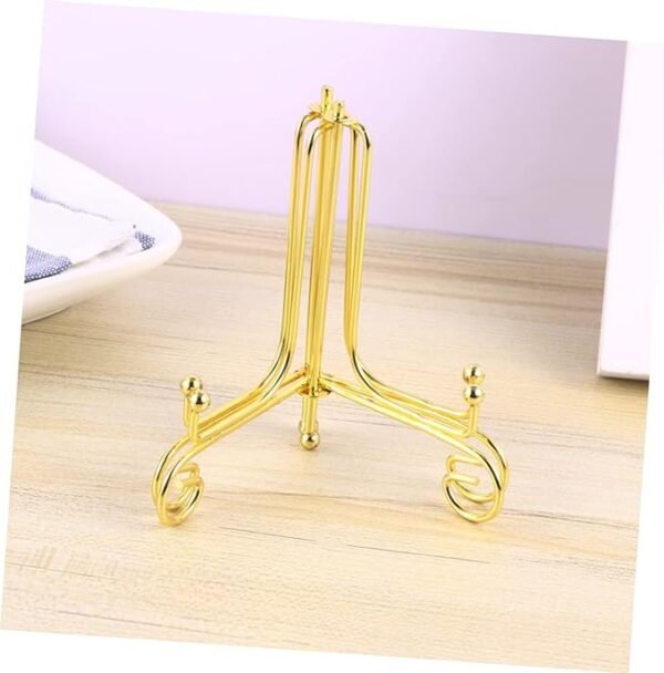 6" Metal Display Plate Holder Gold