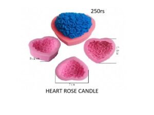 Heart Rose Candle