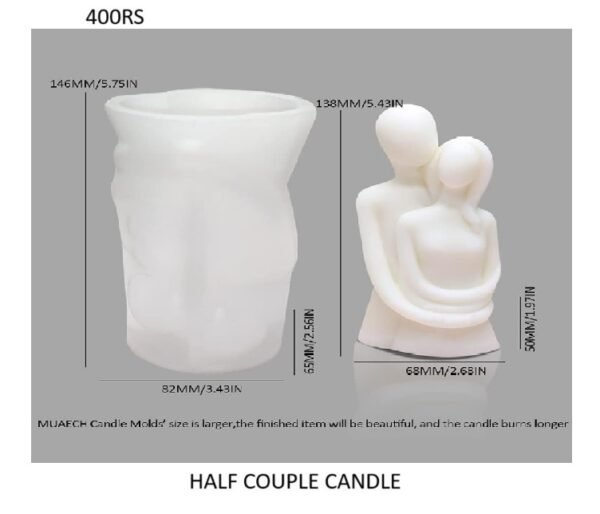 Half Couplen Candle Mould