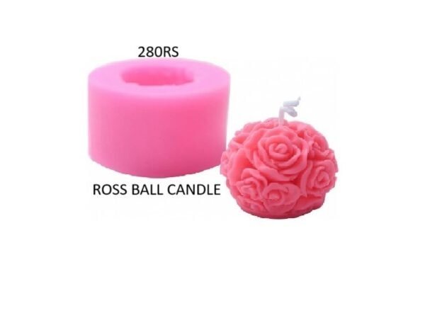 Rose Ball Candle Mould