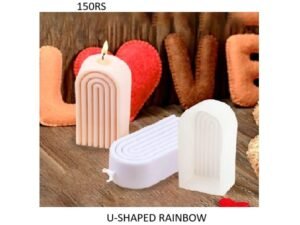 U-Shaped Rainbow Candle Mould