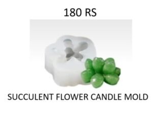 Succulent Flower Candle Mould B