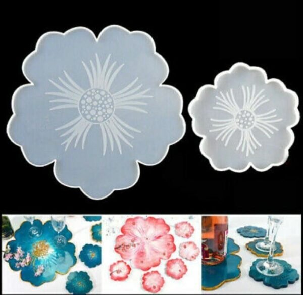 Flower coaster & tray Mould